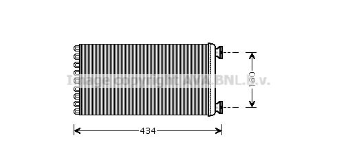 AVA QUALITY COOLING Soojusvaheti,salongiküte DF6036